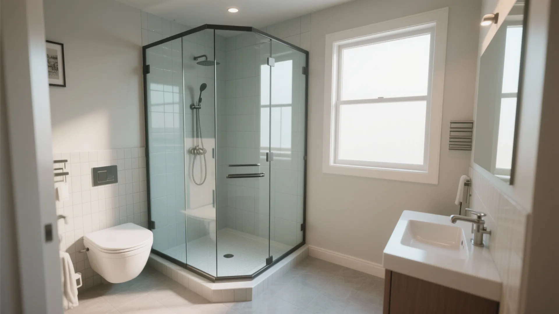 2. Corner or neo-angle showers