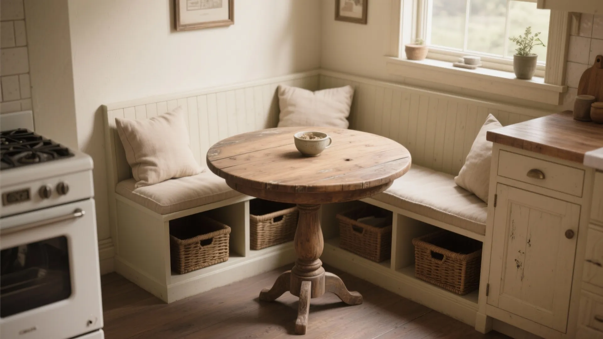 1. Corner Nook with Built-in Seating