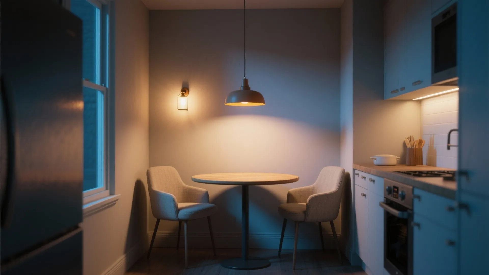 3. Corner Nook with Layered Lighting