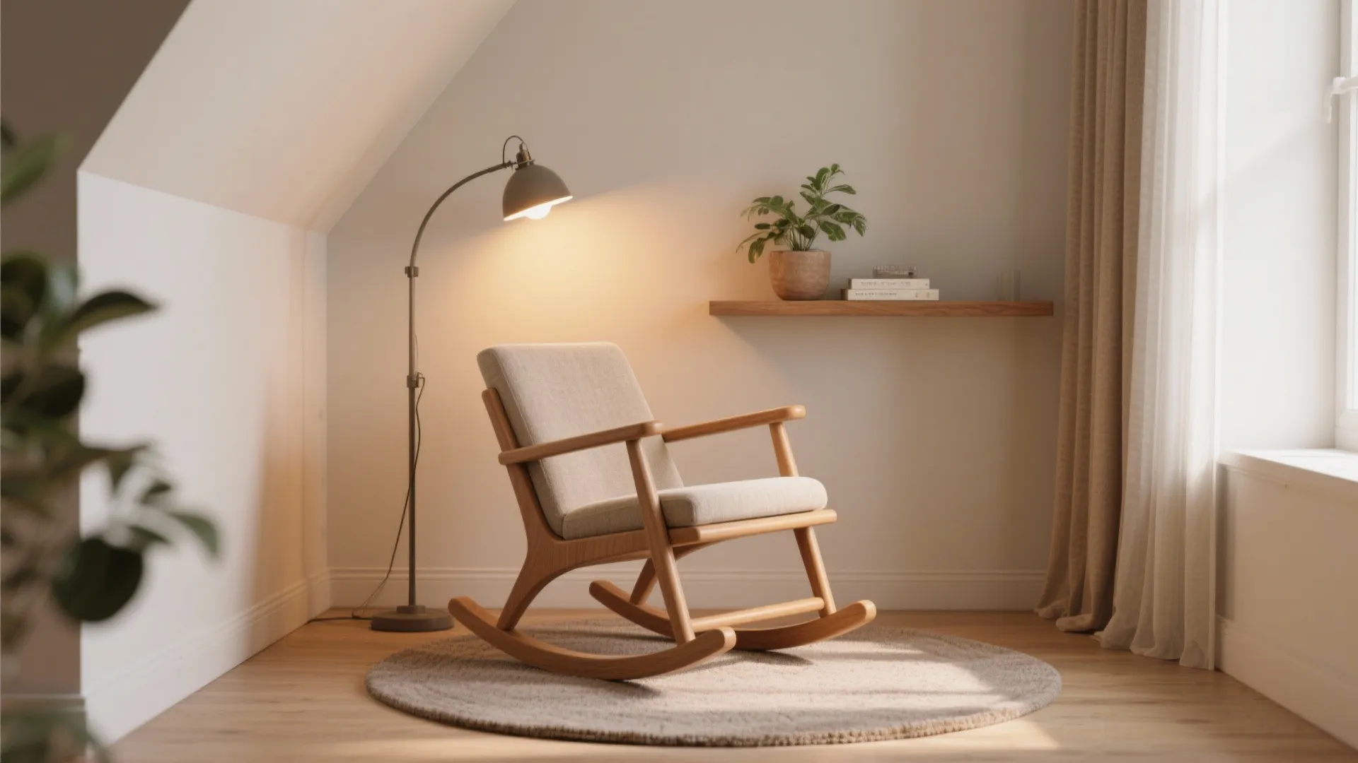 3. Corner nook rocker: make the corner work harder