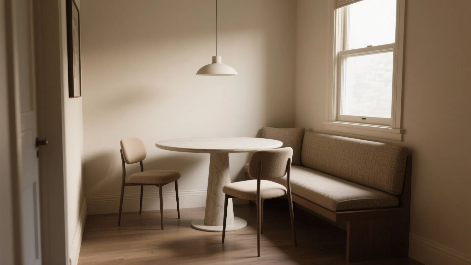 1. Corner Nook with a Round Table