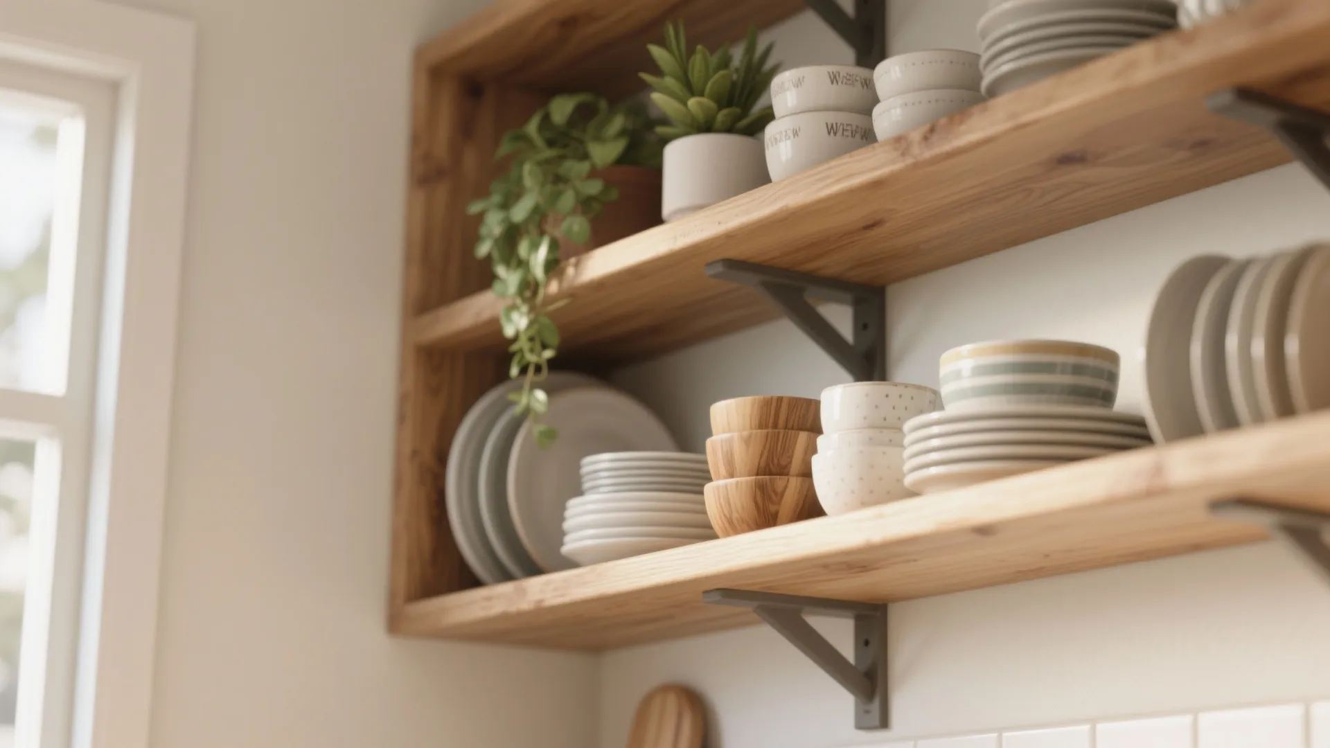 3. Open Shelving Corners