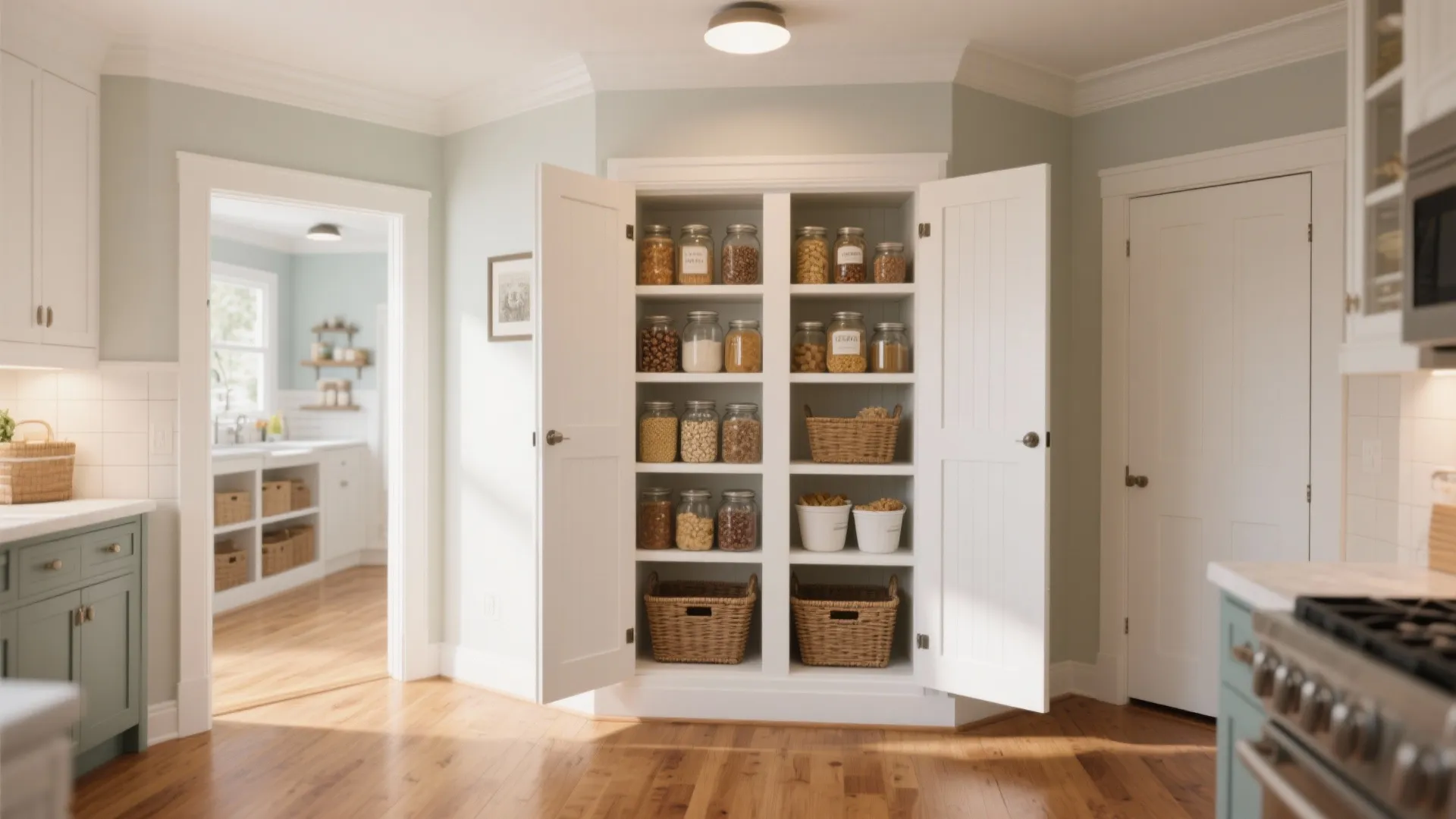 7. Corner Pantry with Bi-Fold Doors