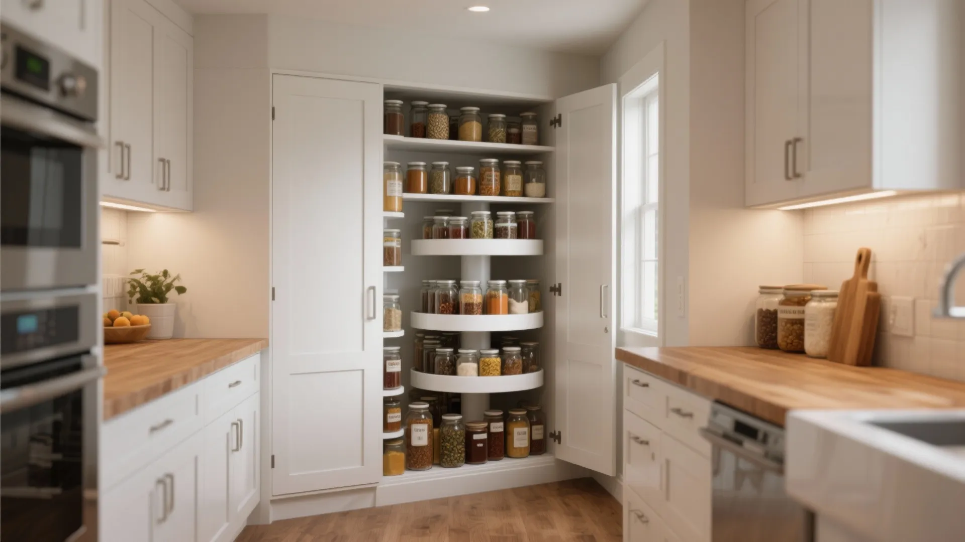 2. Corner Pantry Solutions