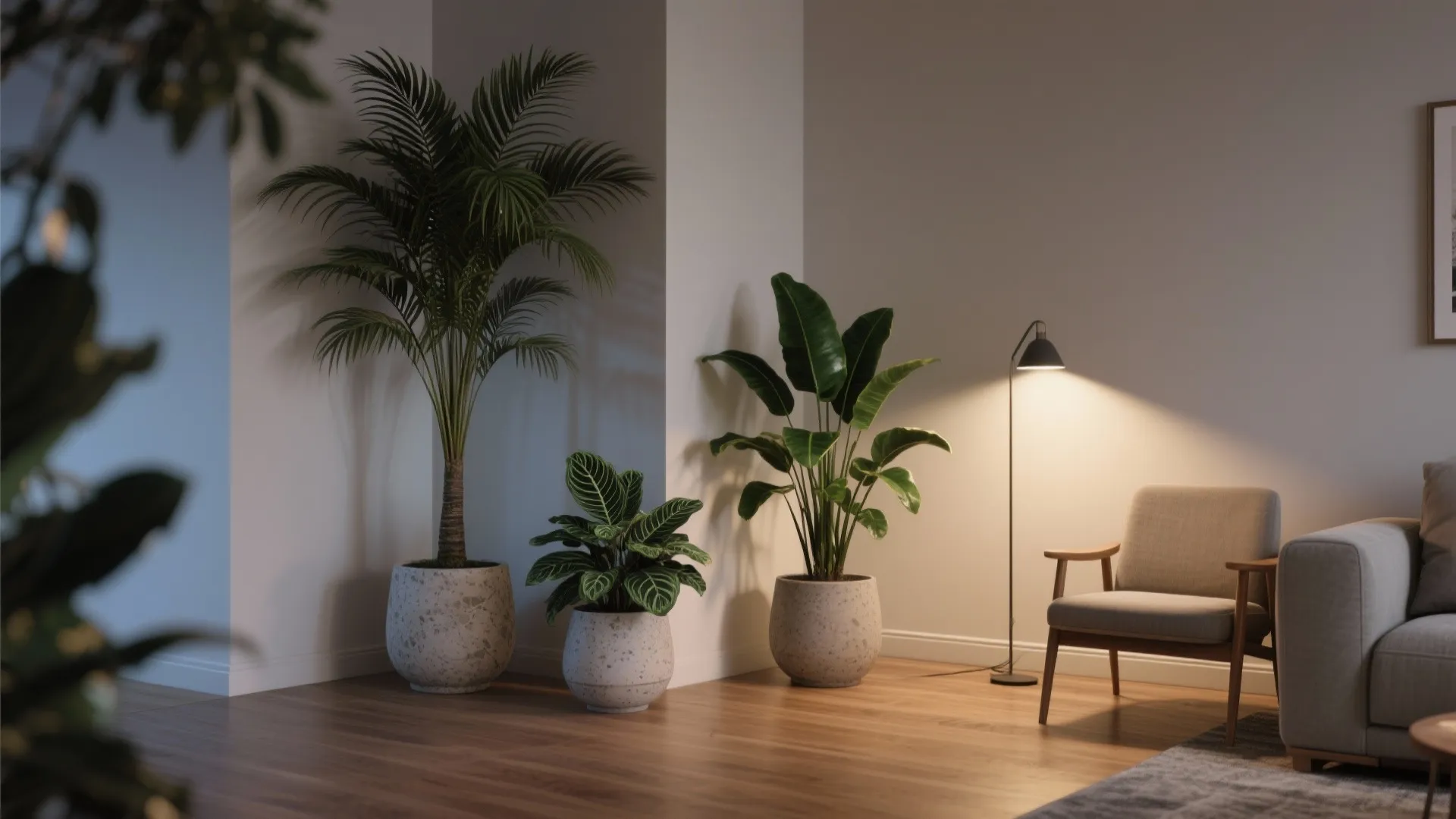 Corner Plant Trios for Depth