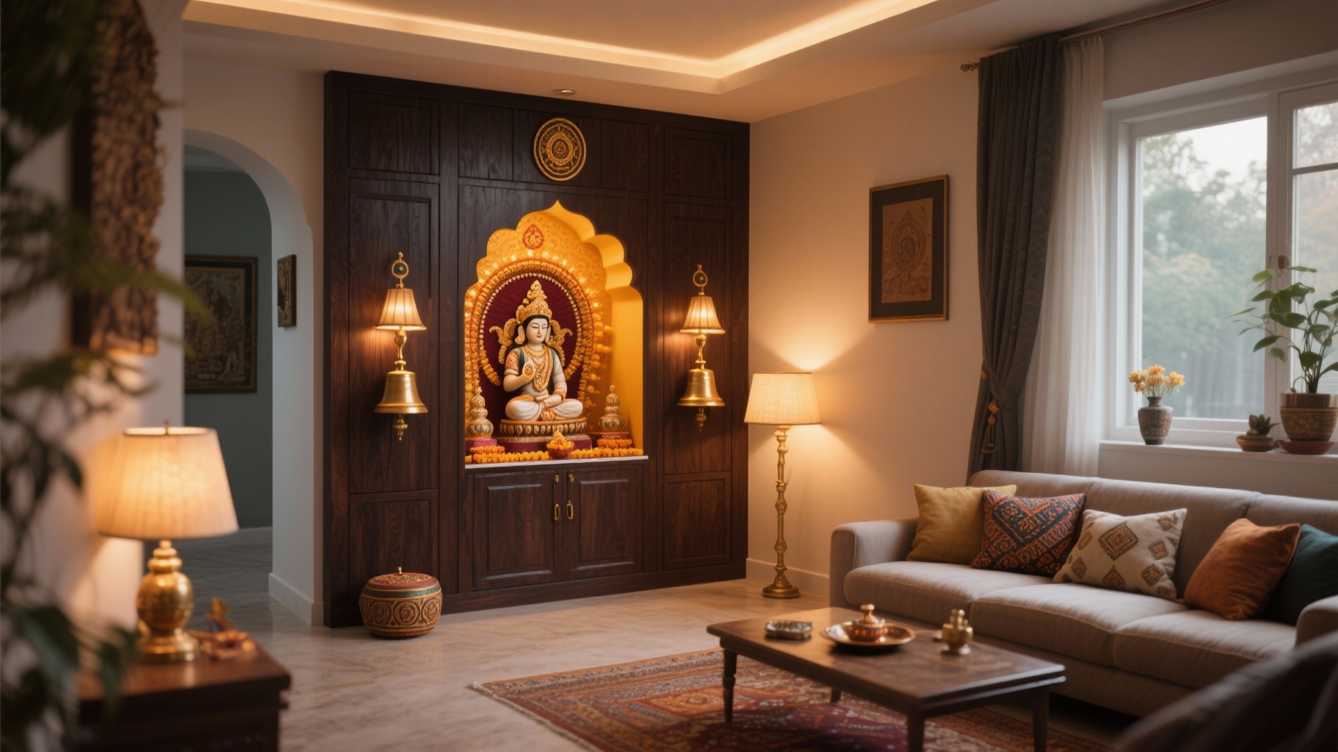 Small Pooja Room Design Feels Cramped? 5 Space-Smart Fixes