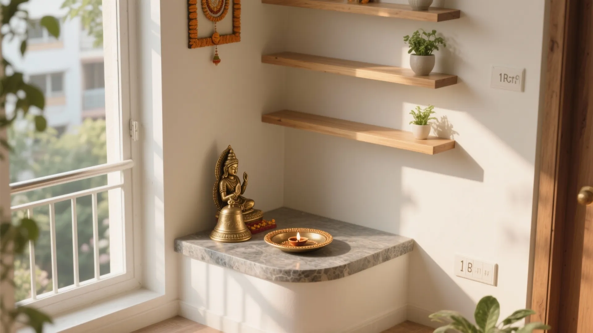 Corner Pooja Nook