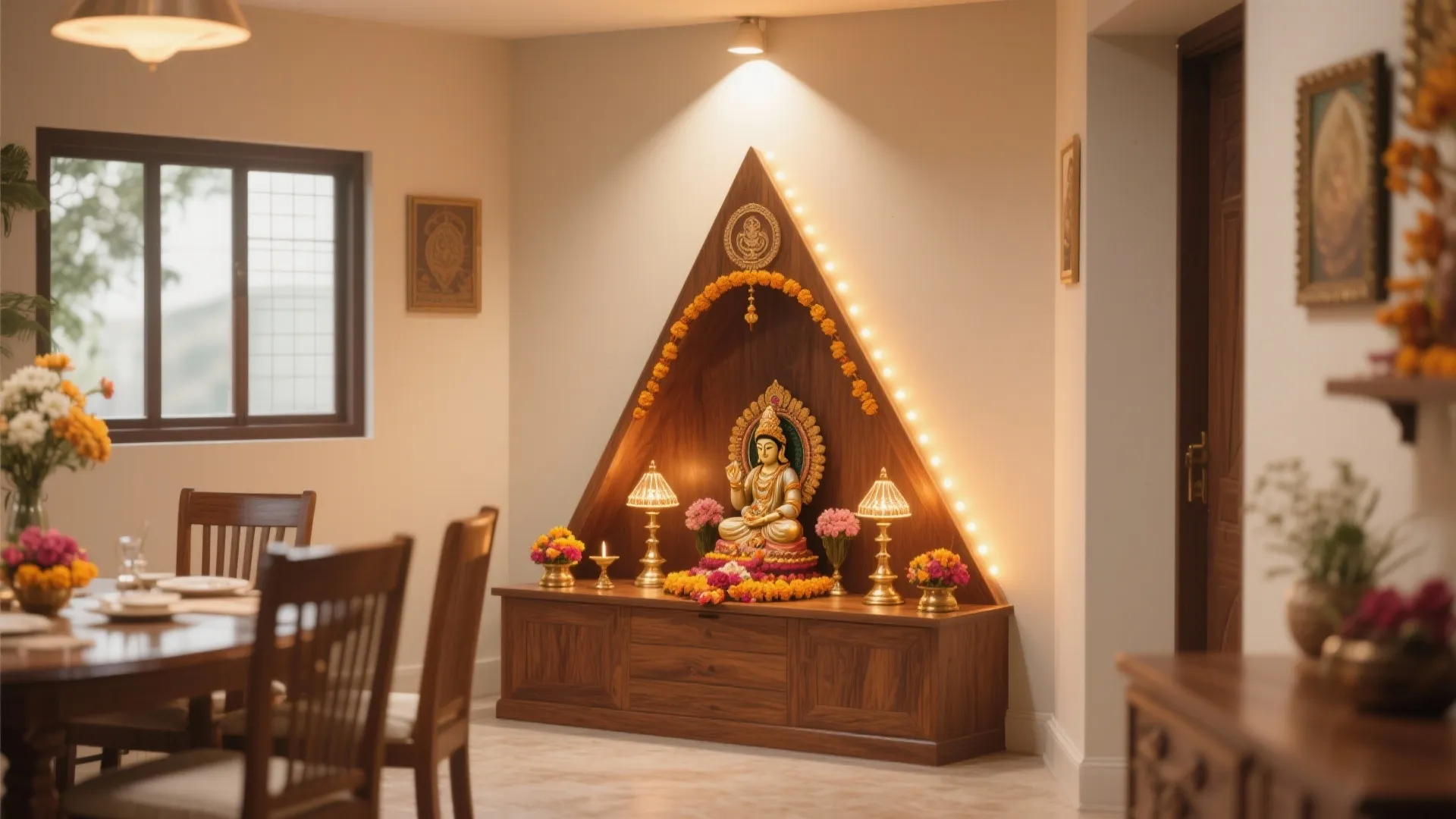 Corner Pooja Setup