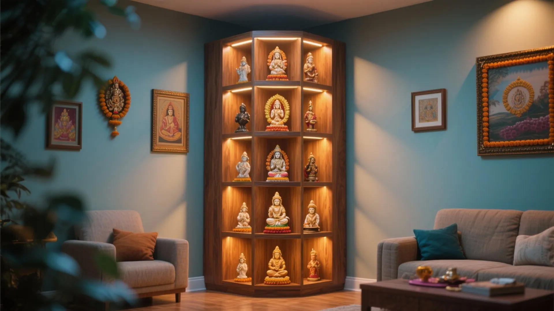 Corner Shelving Unit