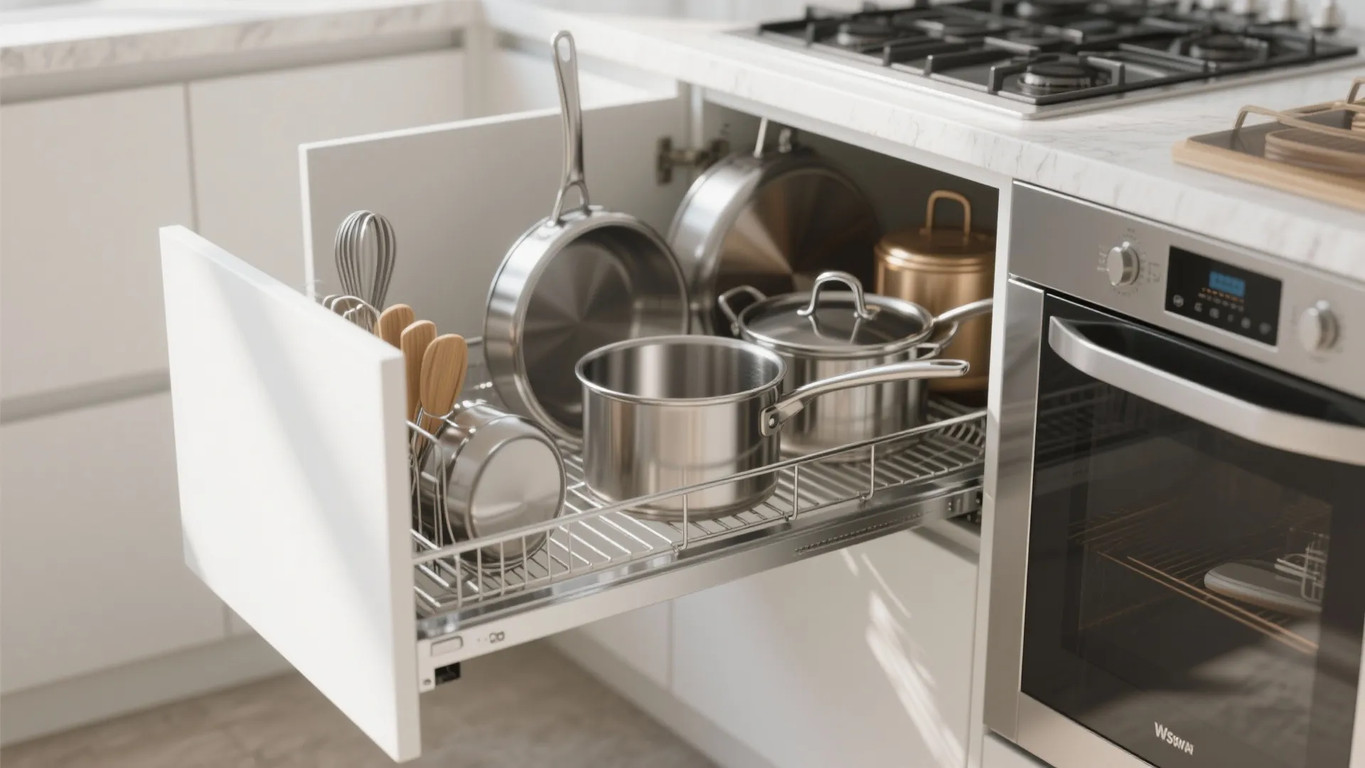 9. Add a Corner Pull-Out Unit