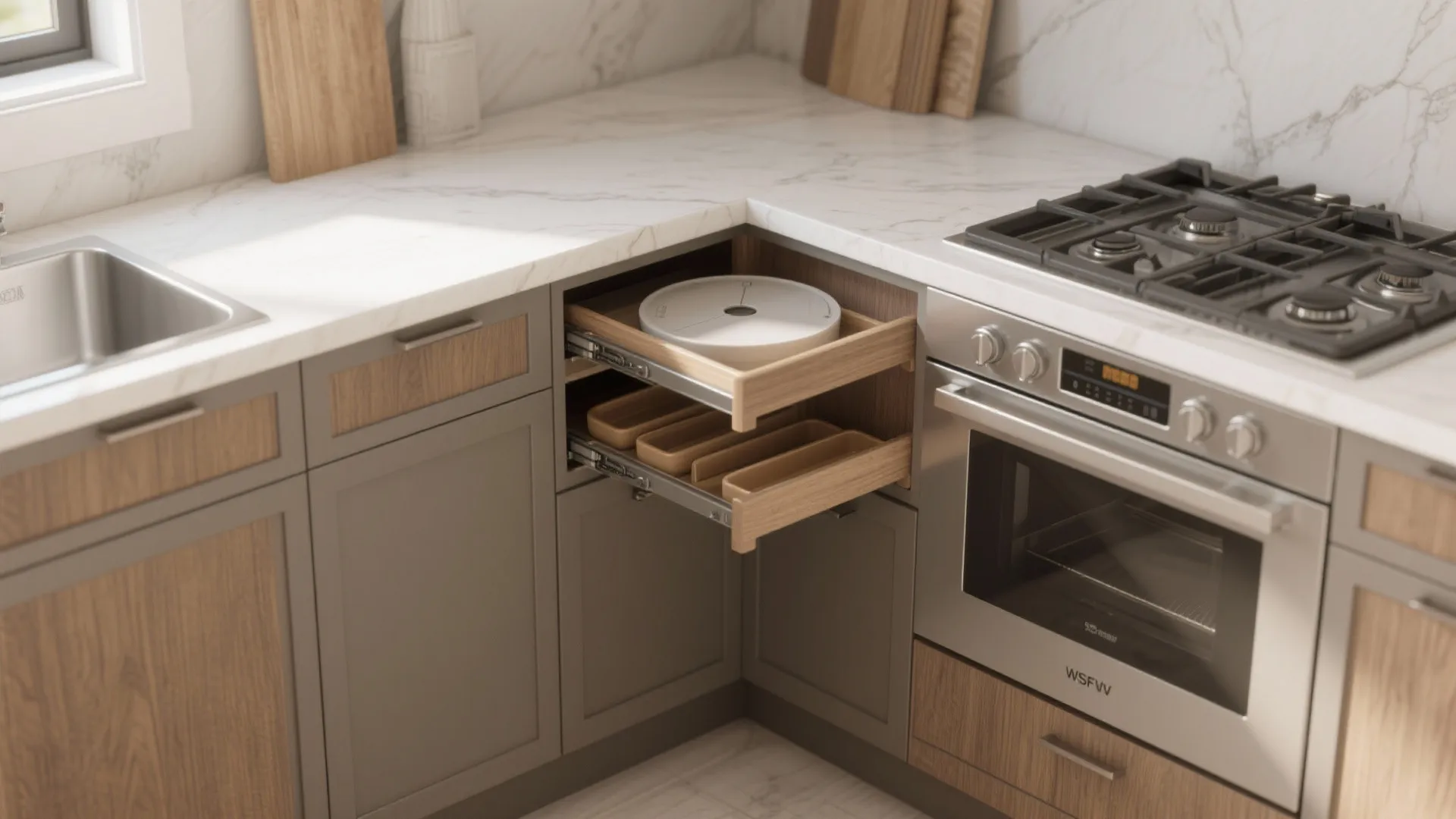 Make Corners Work with Diagonal and Pull-Out Solutions