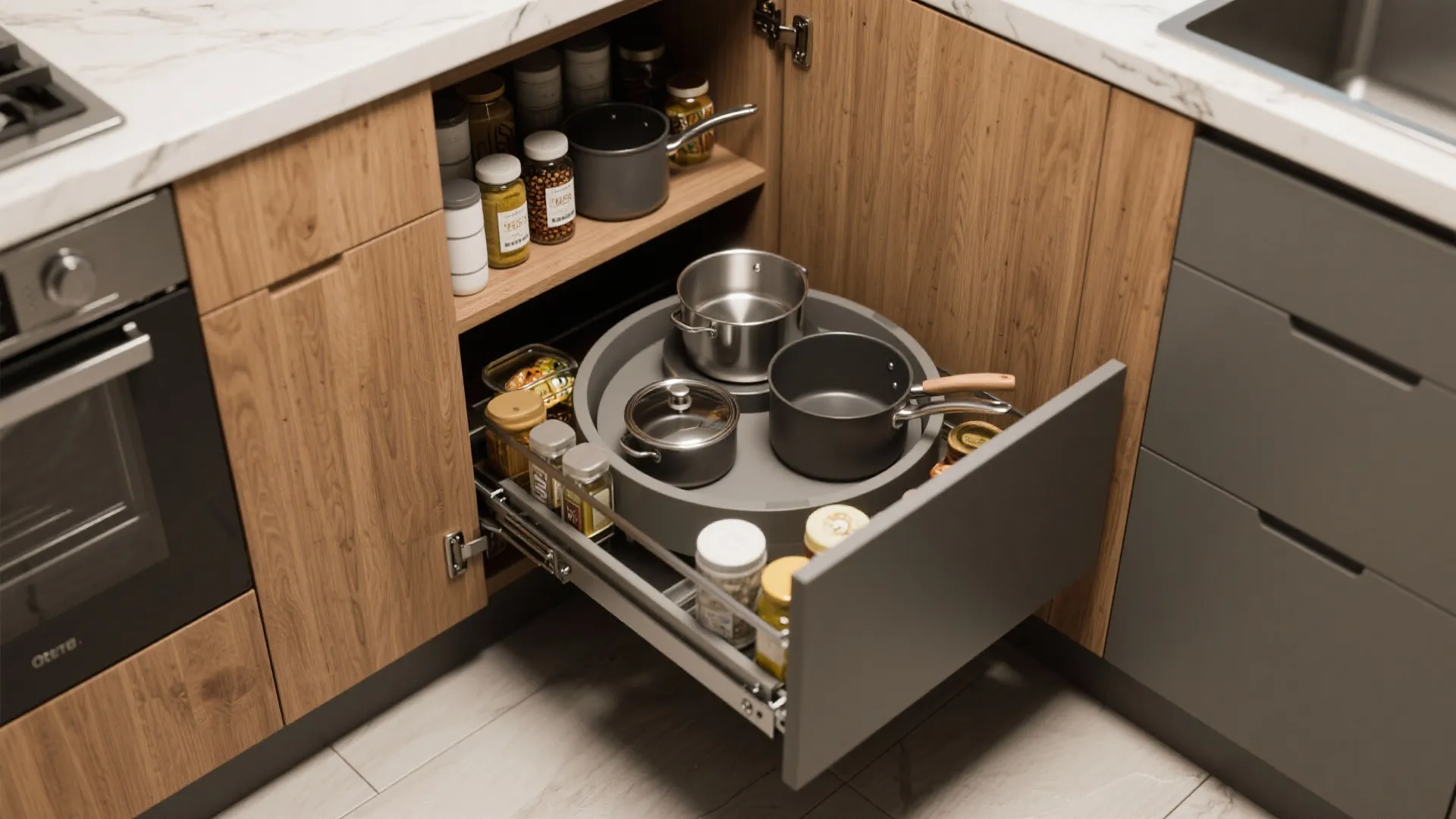 4. Corner solutions: blind-corner pullouts and lazy Susans