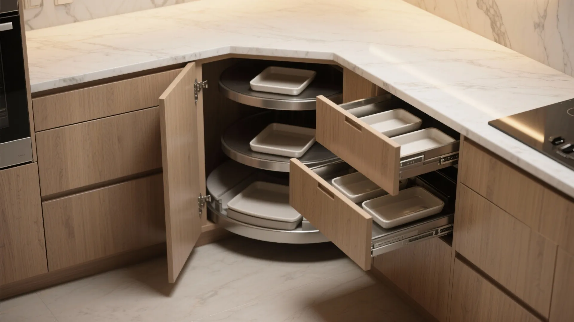 1. Maximize corners with smart pull-outs