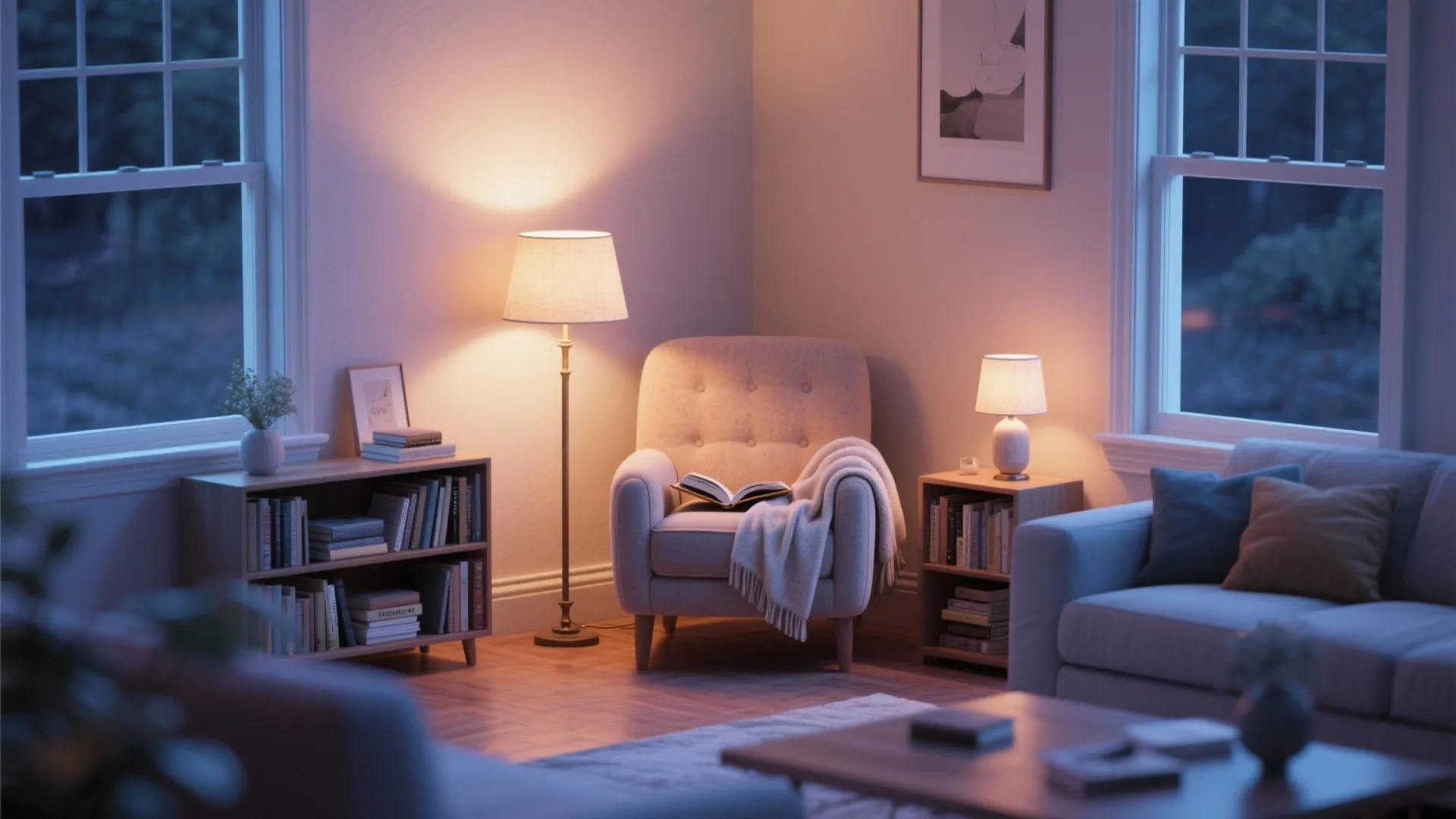 9. Open Corner Reading Nook