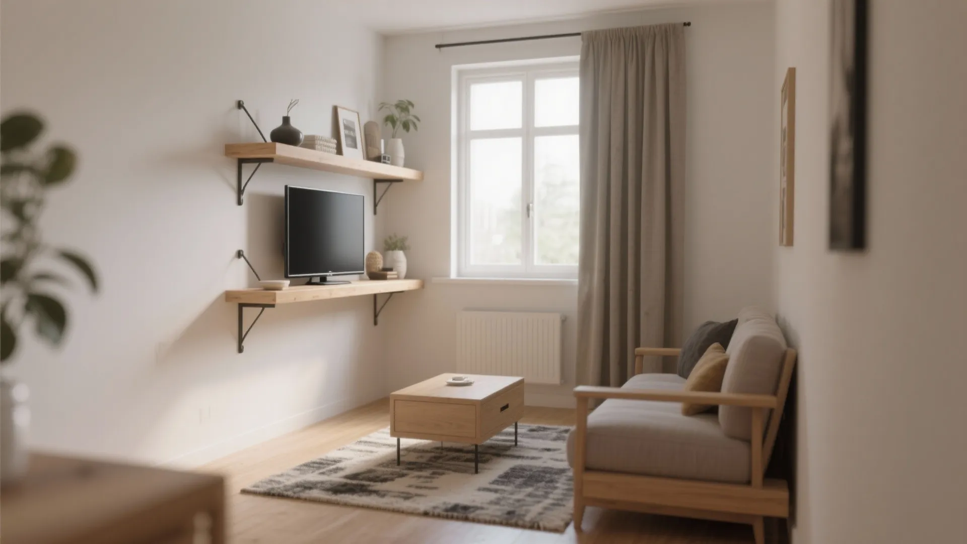 7. Corner Shelf TV Mount