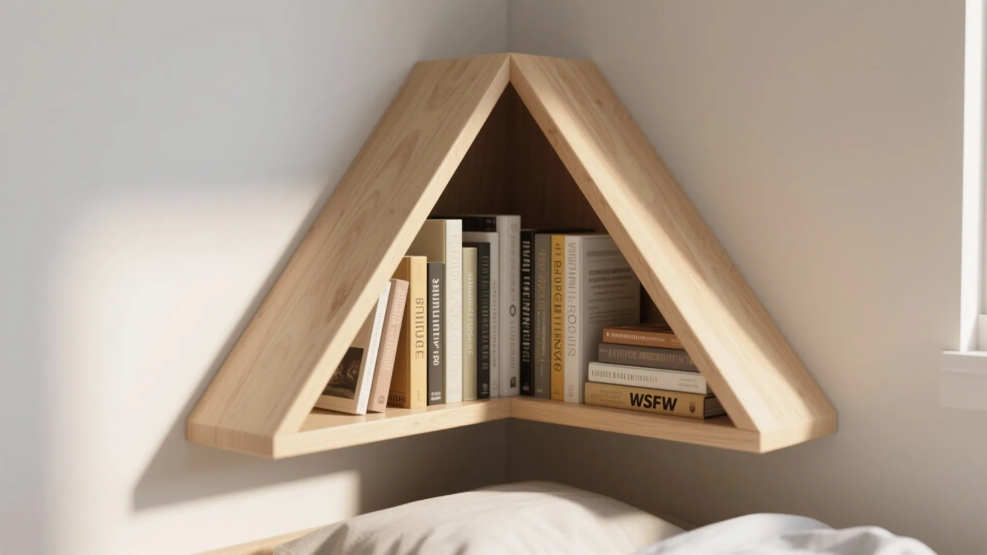 3. Corner-Mounted Shelves