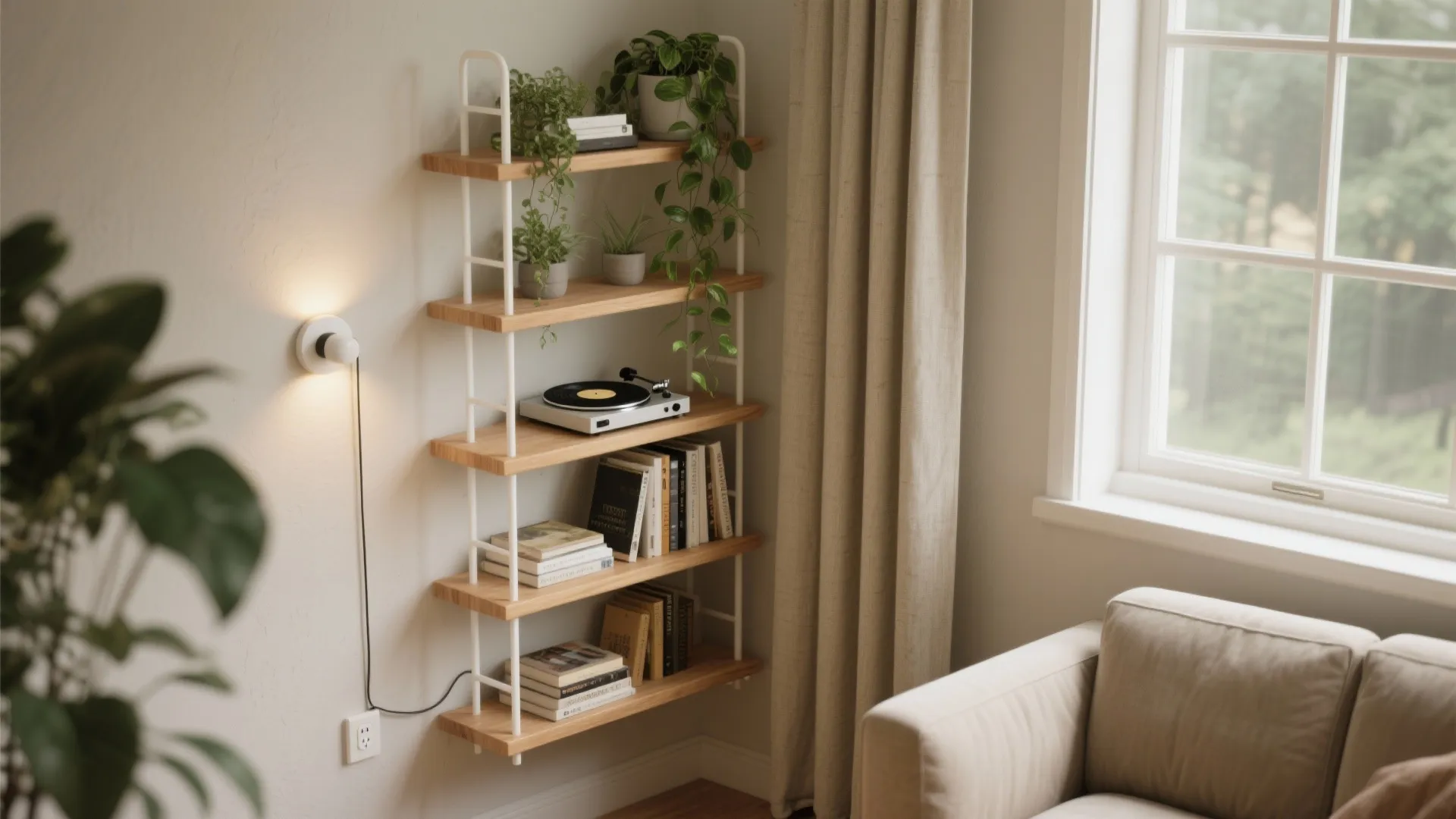 L-shaped corner shelves to unlock dead zones