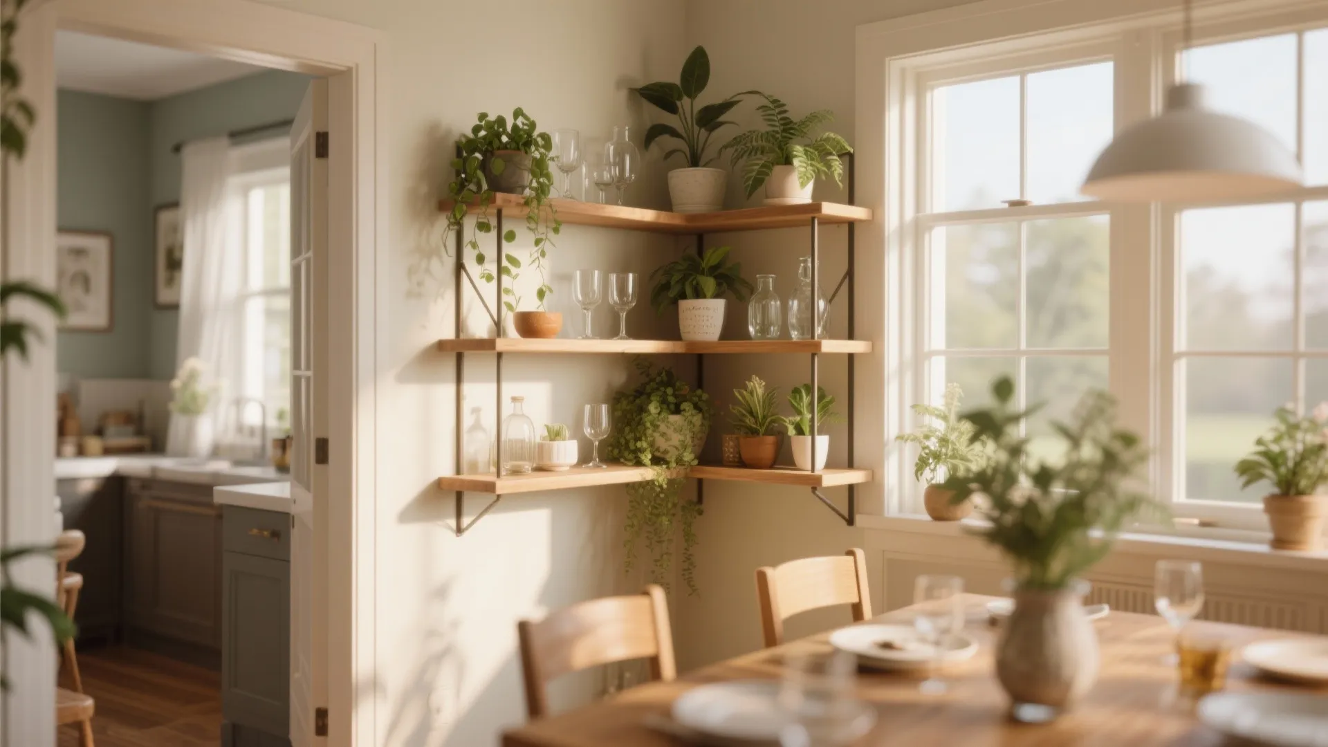 9. Corner Shelving Units