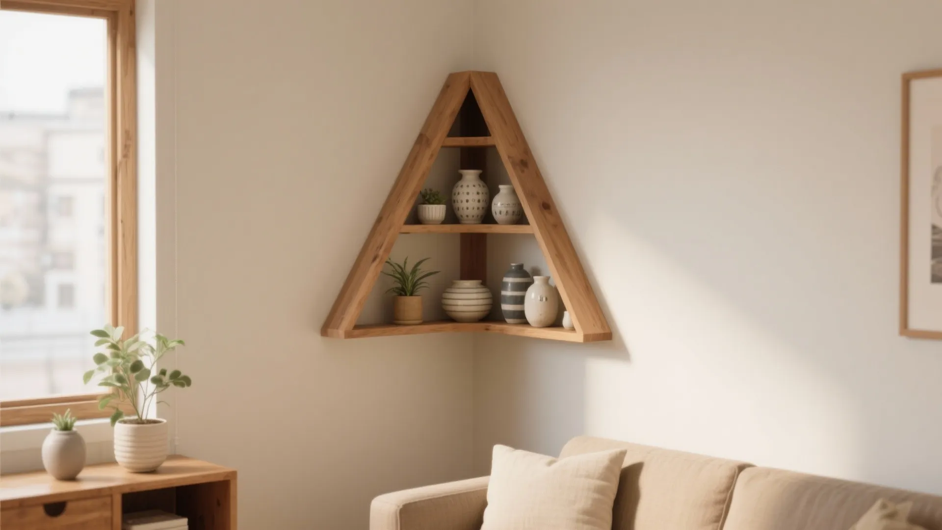 4. Corner Shelves to Maximize Dead Space