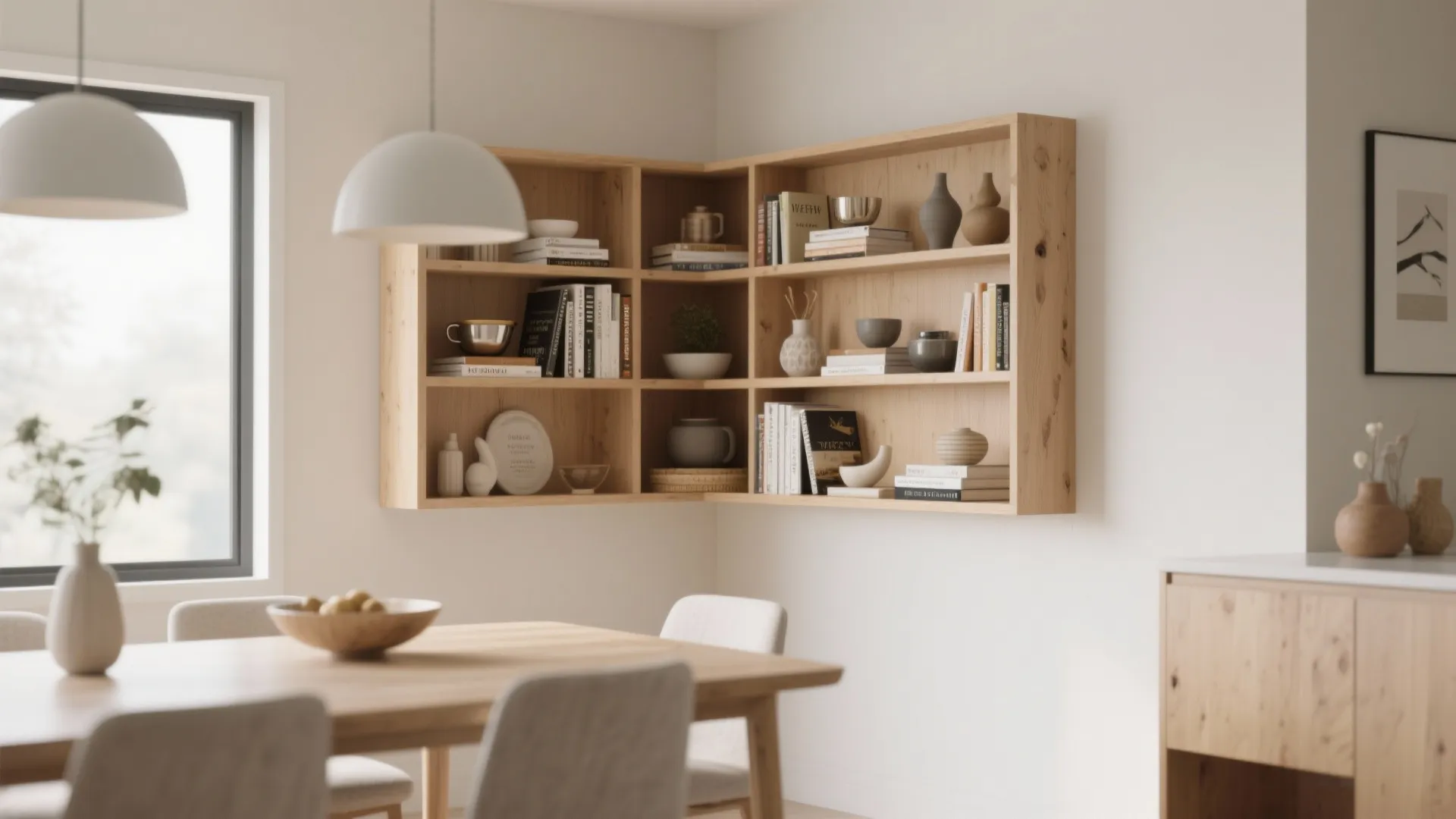 7. Corner Shelving