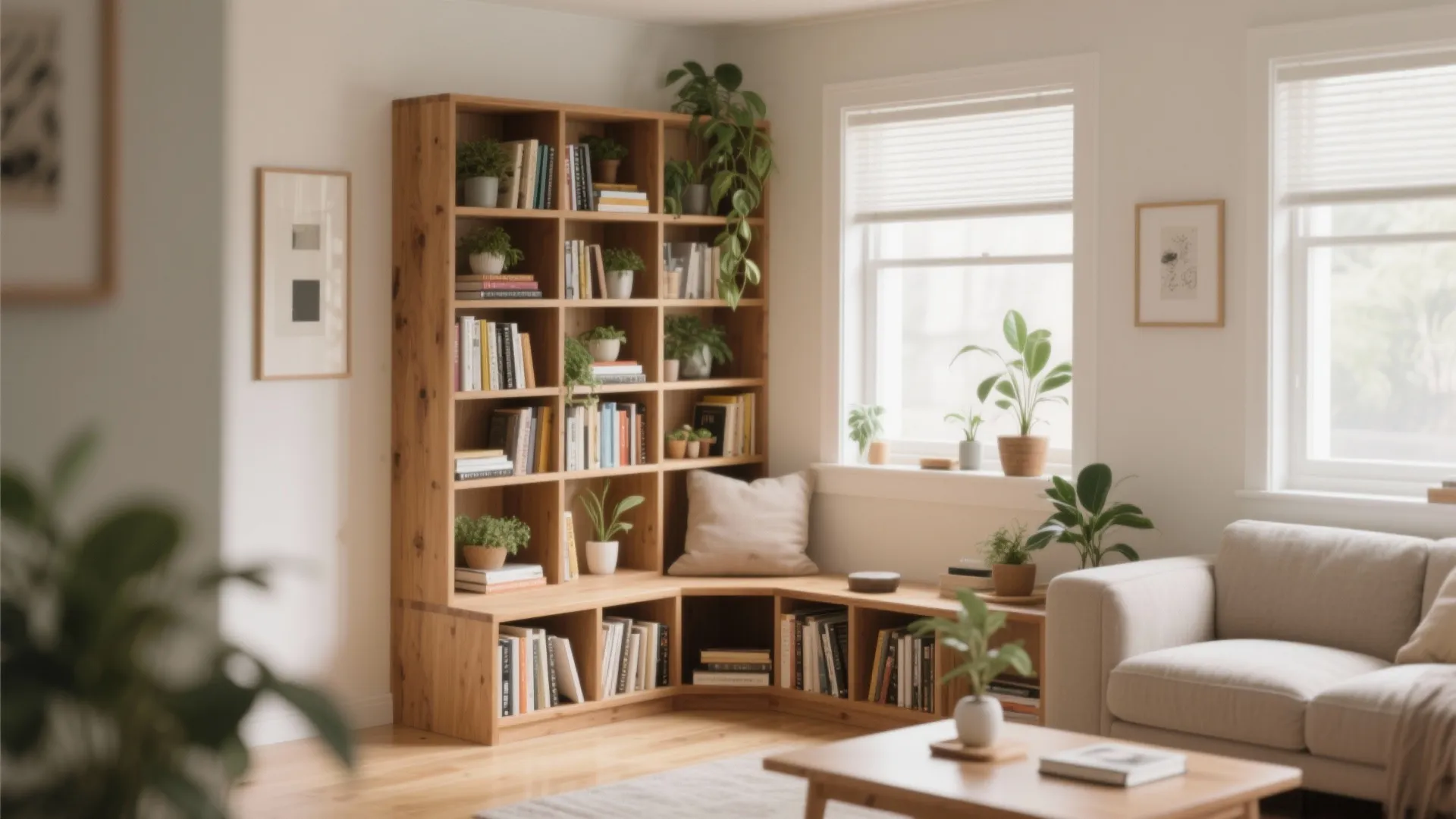 7. Corner Shelving Units