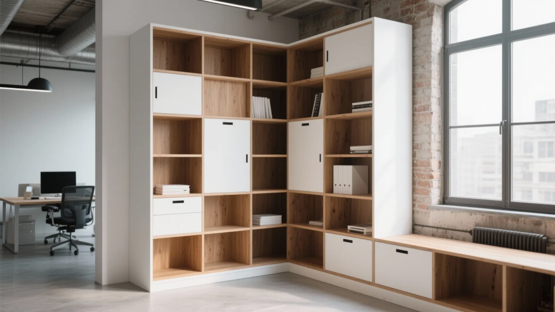 4. Corner Shelving Units