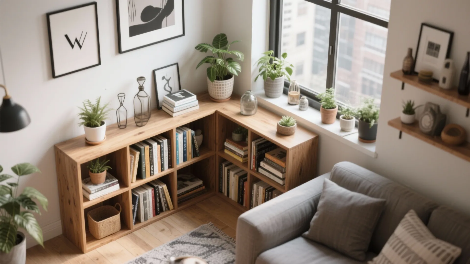 Corner Shelving Units to Maximise Space