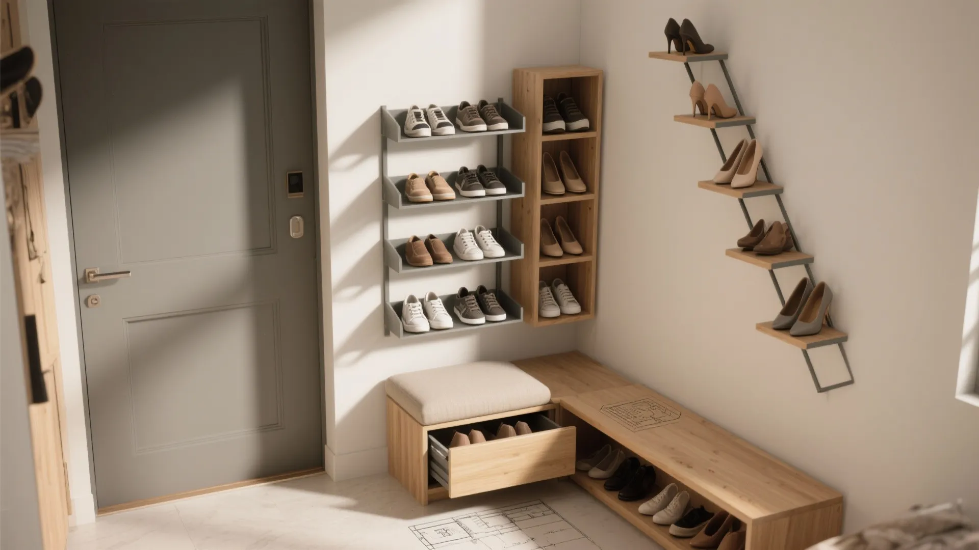 Corner Shoe Rack Ideas — 5 Small Space Solutions: Practical, stylish corner shoe rack designs that make tiny entryways feel roomy