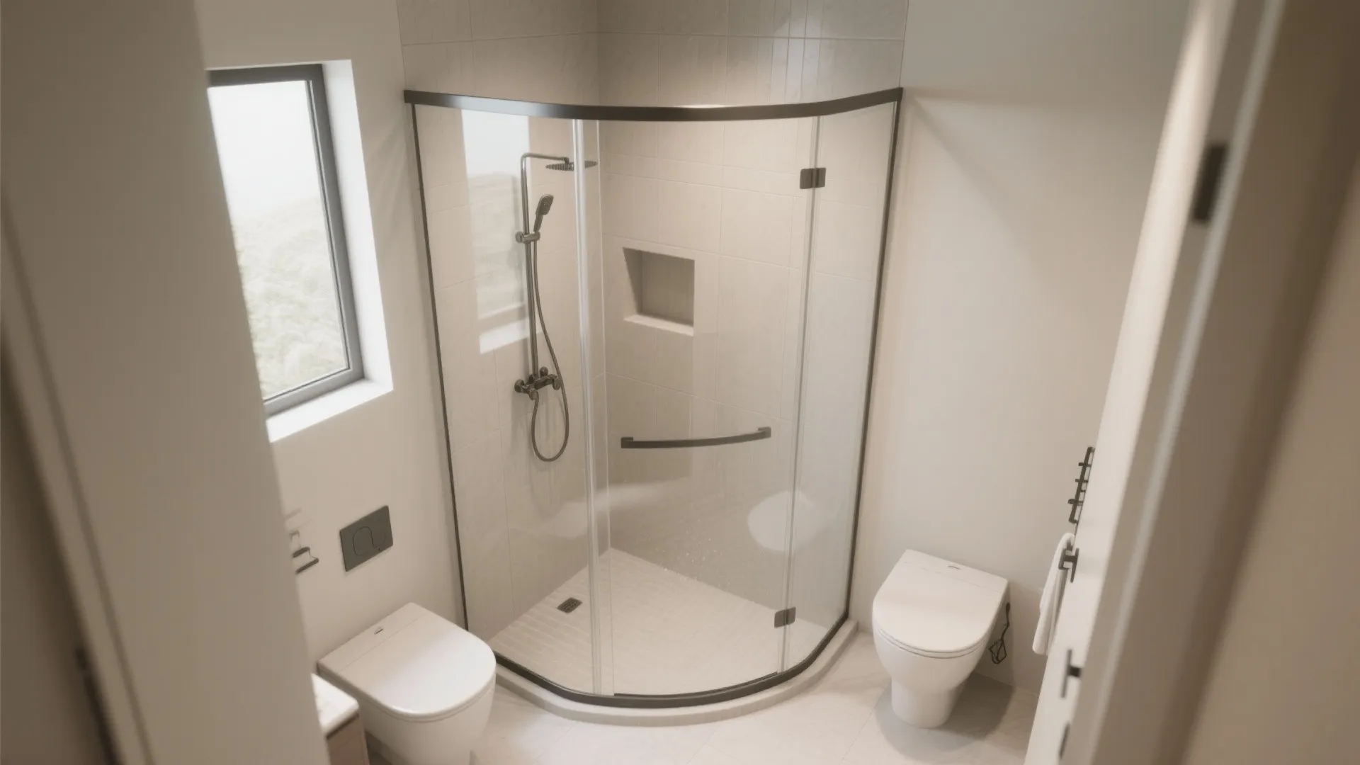 Corner Shower and Glass Enclosures