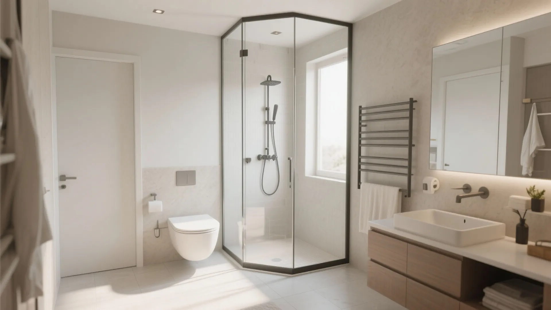 Tip 1: Corner Shower Placement