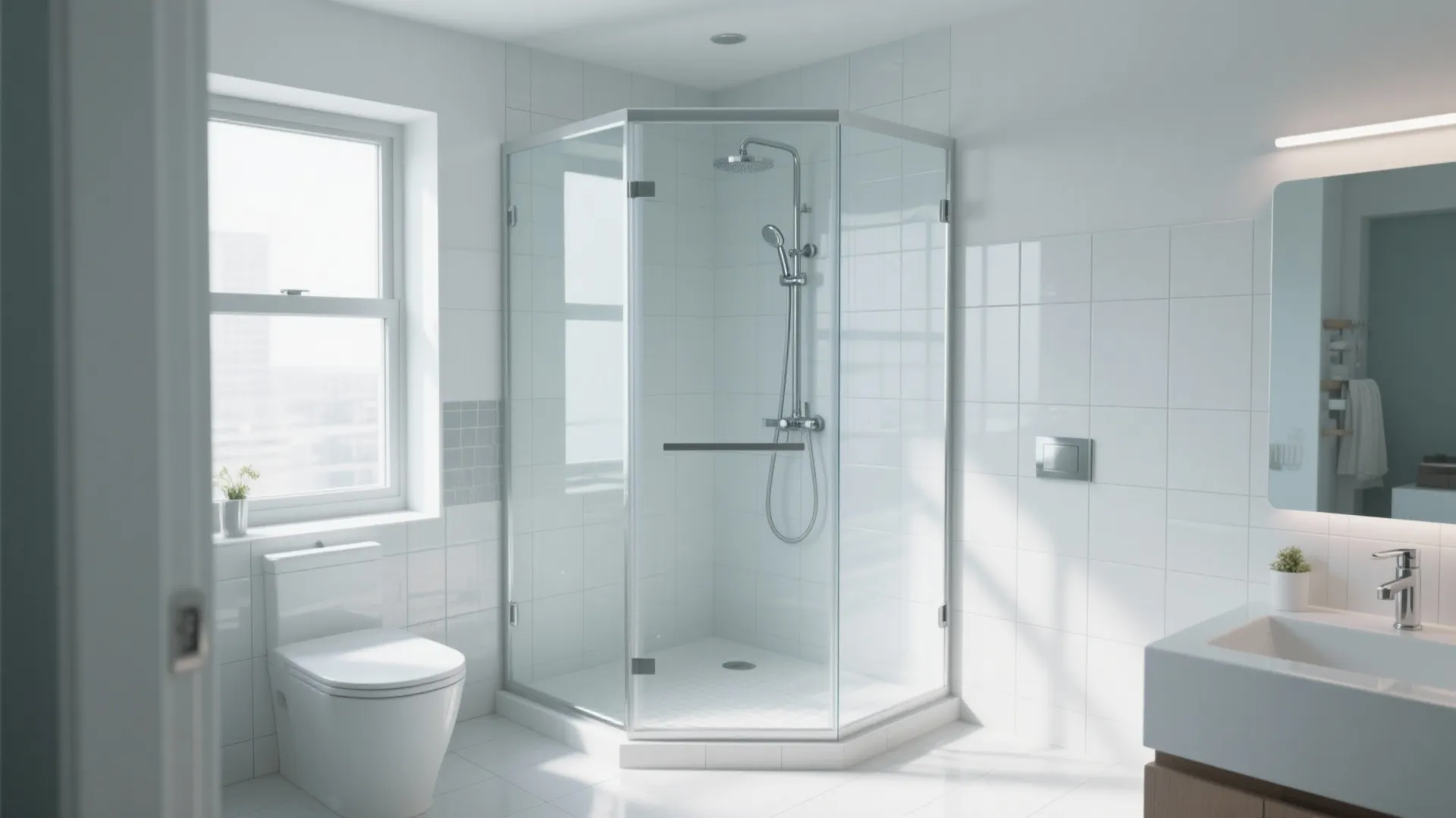 1. Corner Shower Magic