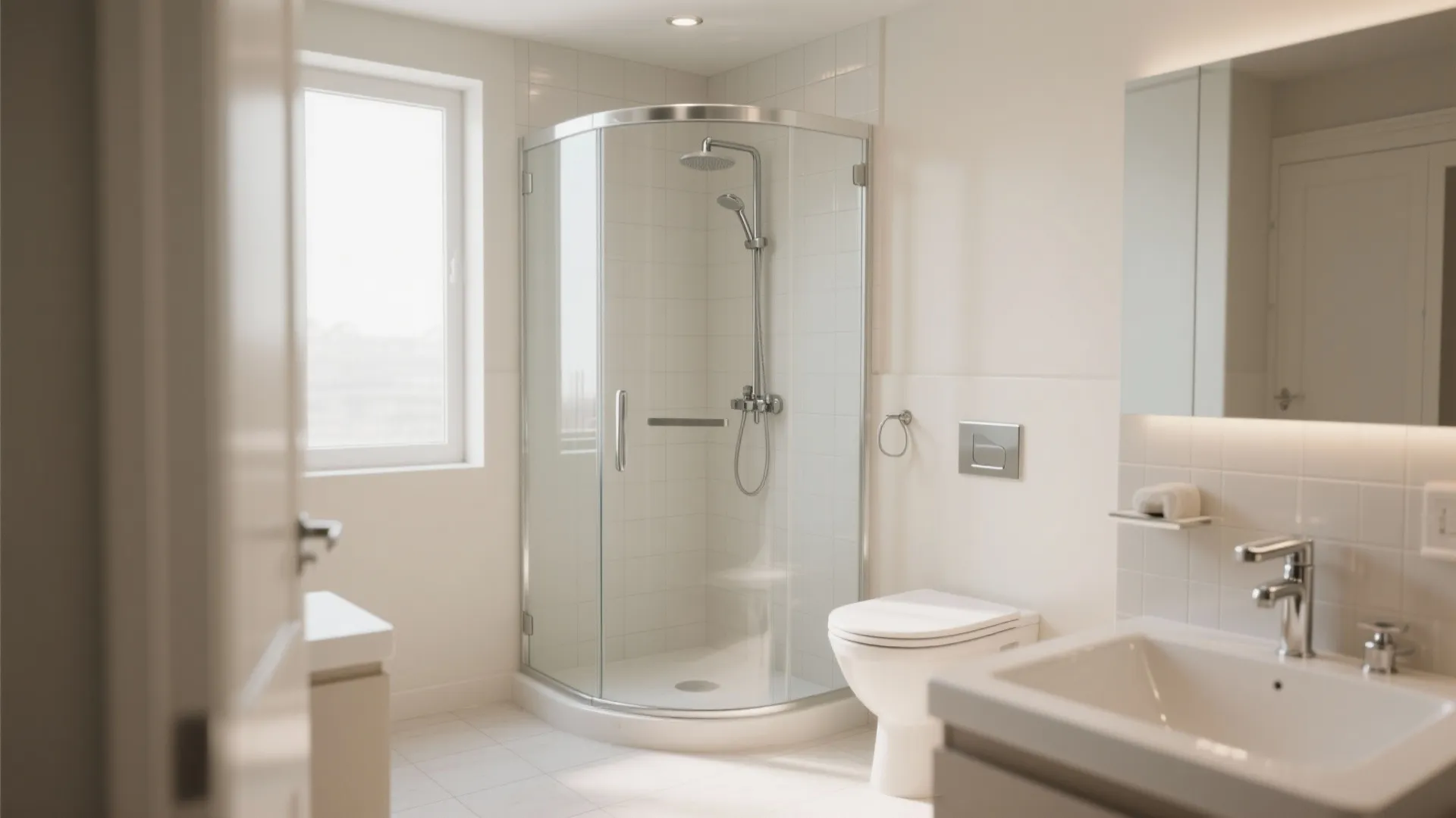 7. Corner Shower Stall