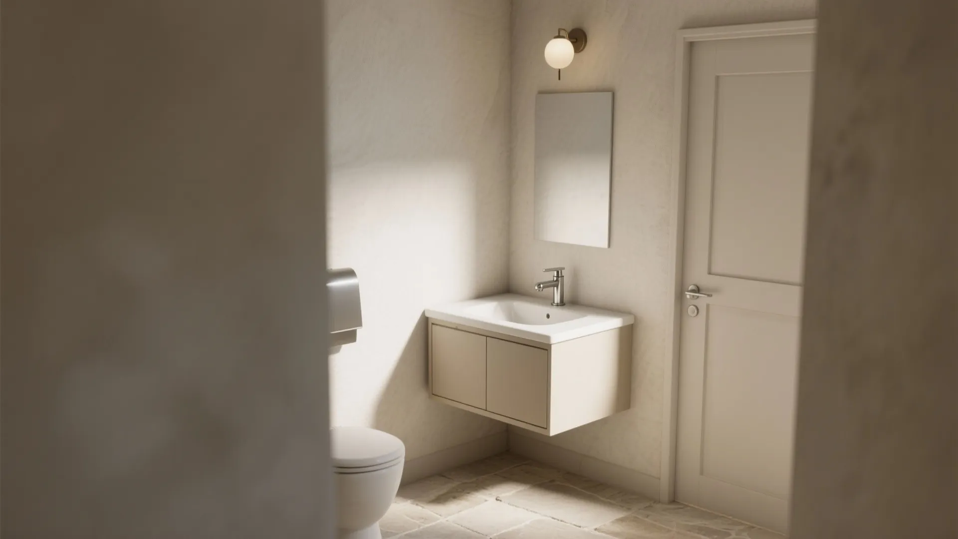 Corner Sink with a Gentle Radius Front