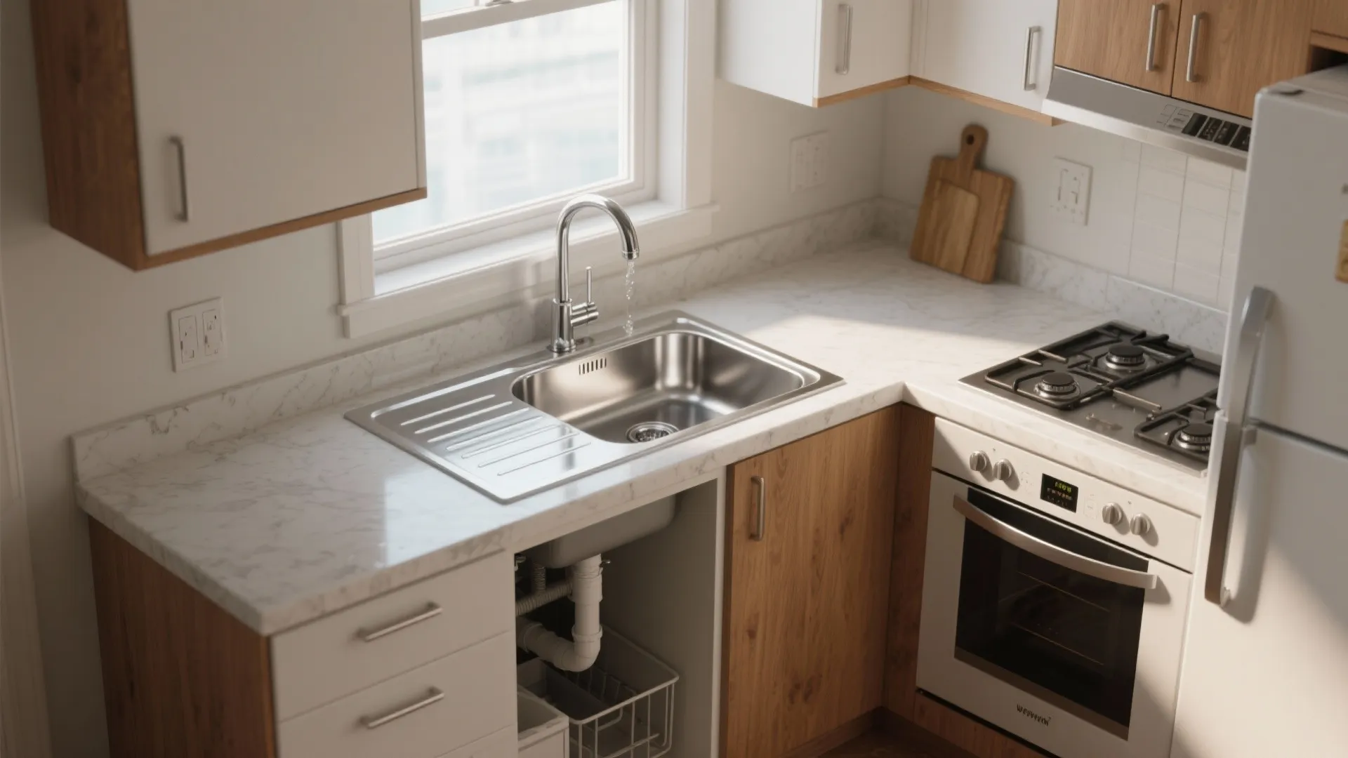 3. Corner sink cabinet conversion