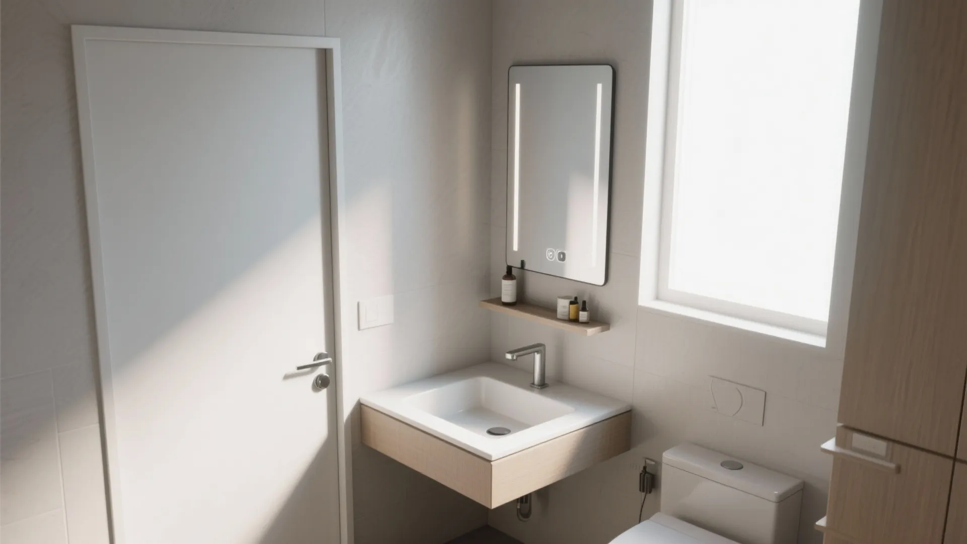 2. Corner Sink for Extra Clearance