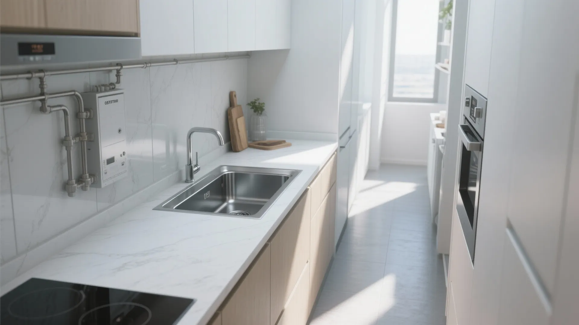 5. Diagonal Counter with Corner Sink