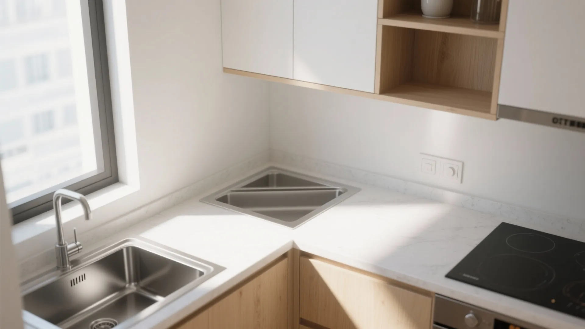 2. Use a Corner Sink