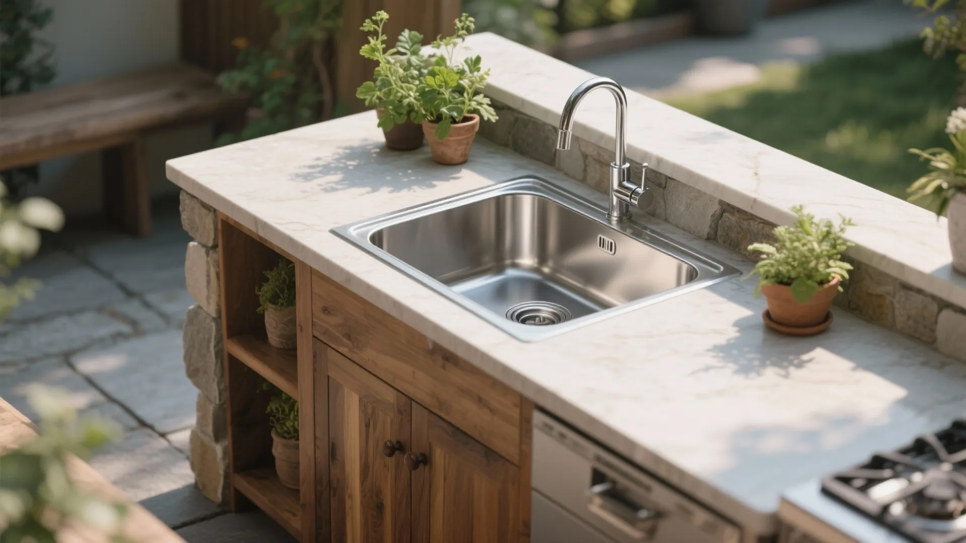 3. Corner Sink Setup