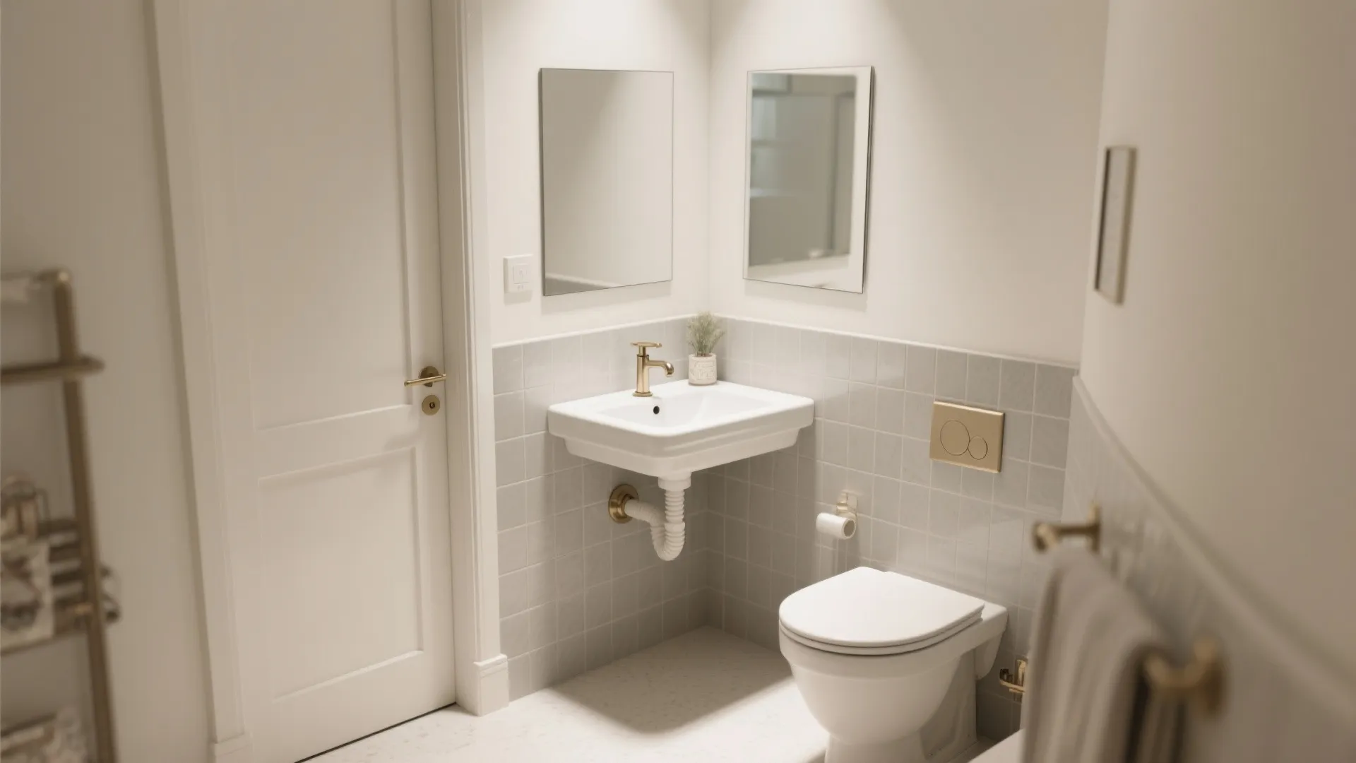 Corner Wall Mount Sink Saves the Route