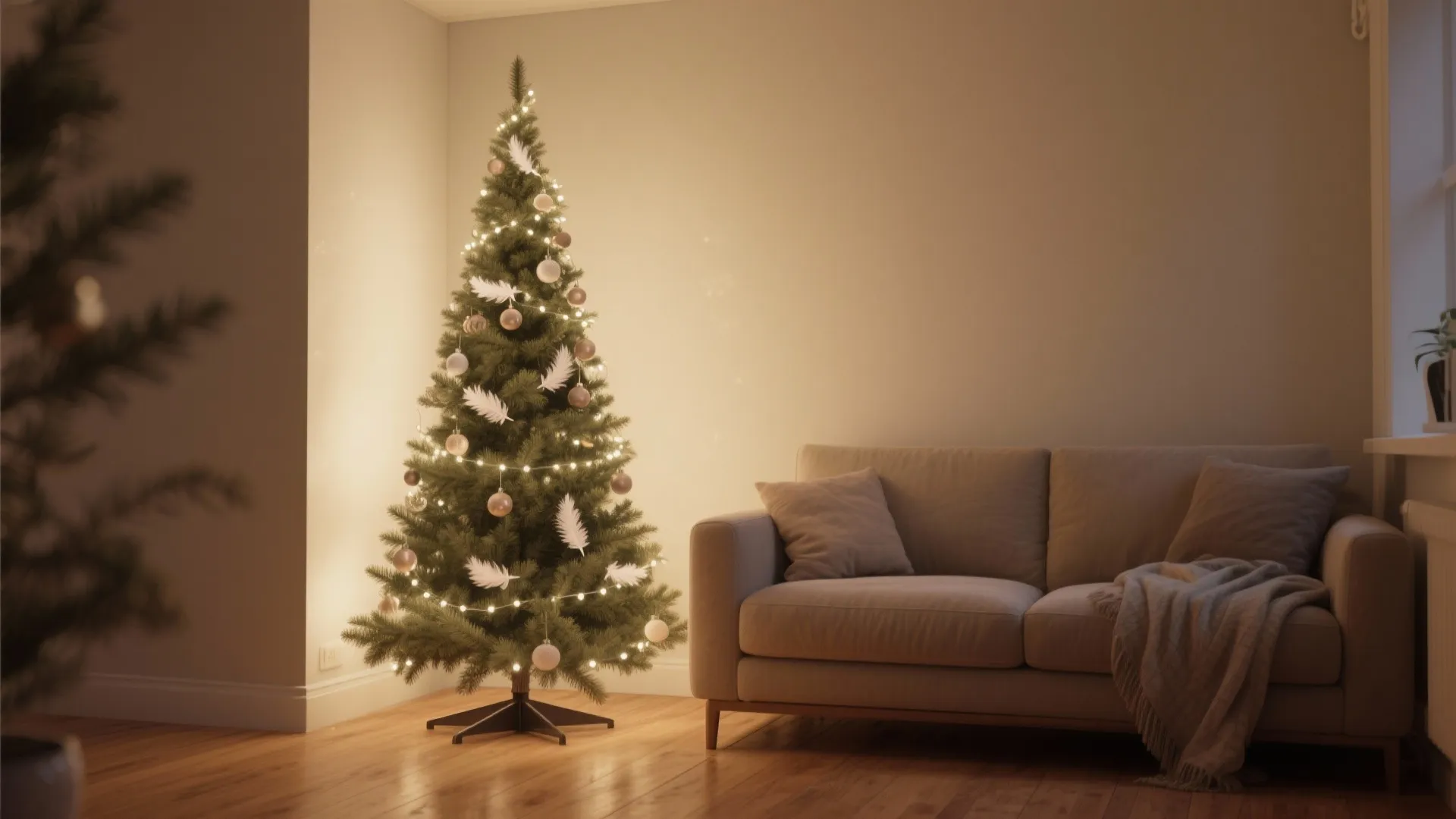 2. Corner skinny tree