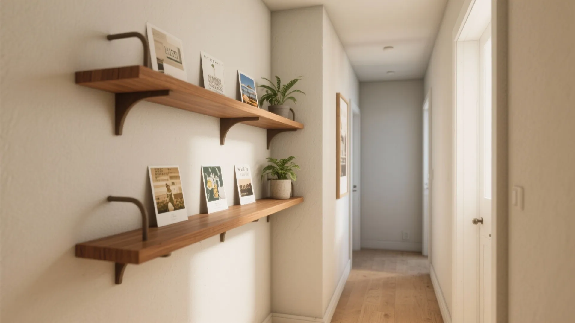 L‑Shaped and Corner‑Smart Hall Shelves