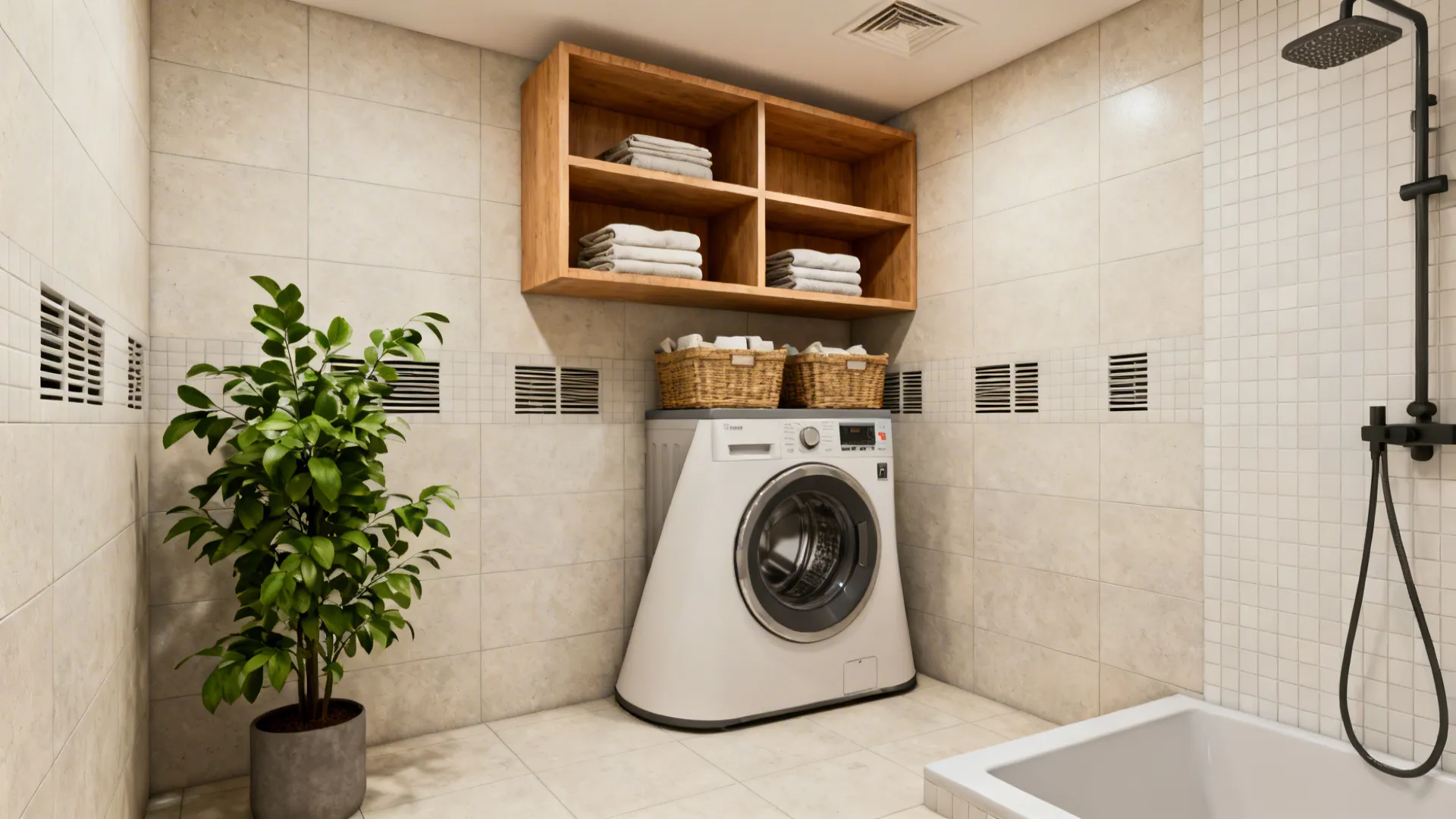 3. Corner Stack with Open Shelves