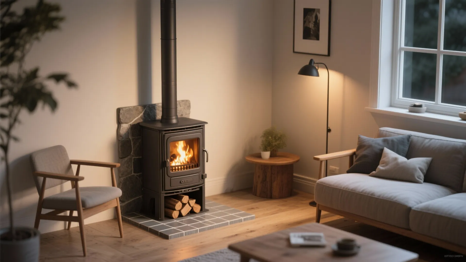 1. Corner‑mounted compact stoves