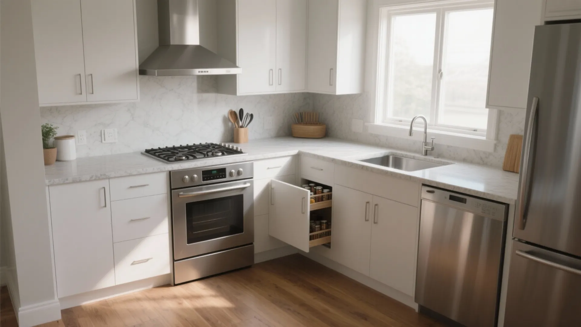 Corner Stove in Small Kitchen: Space-Saving Design Ideas