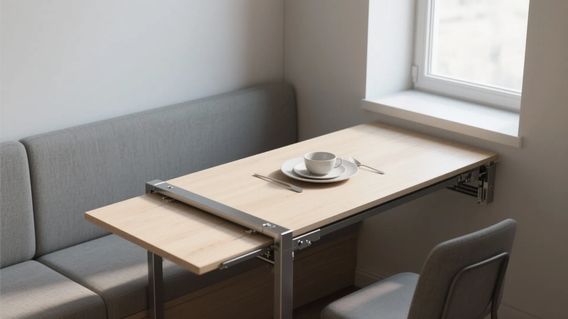 5. Corner swing-out table with extension