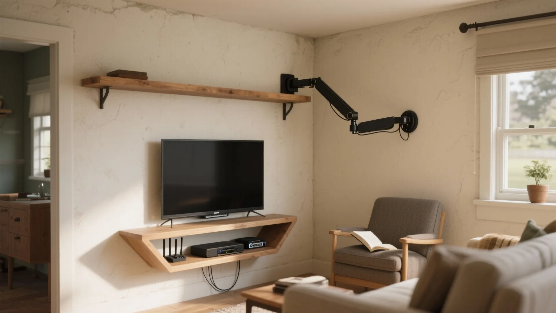 Corner Placement With a Swivel Mount