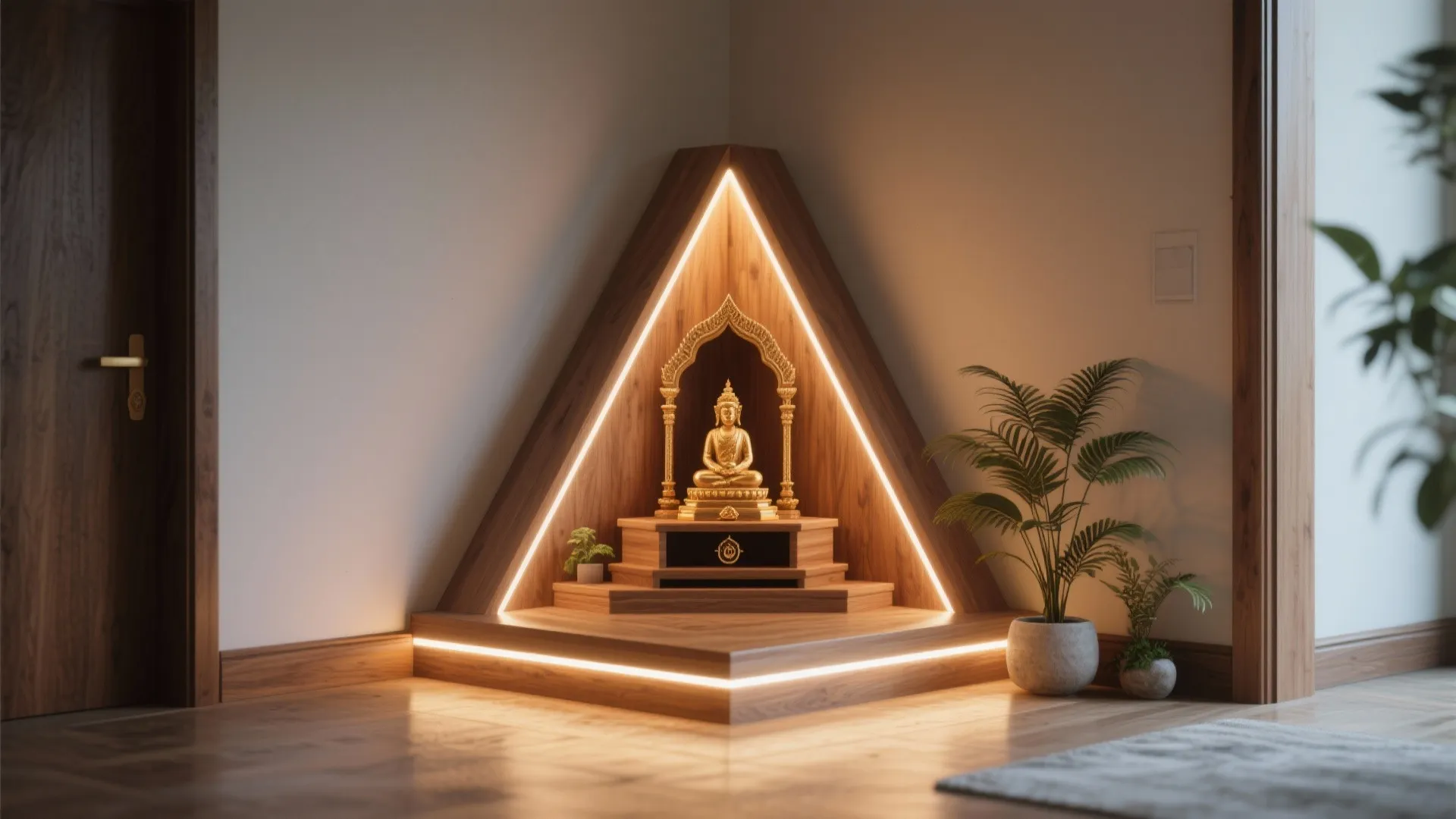 Compact Corner Temple Unit