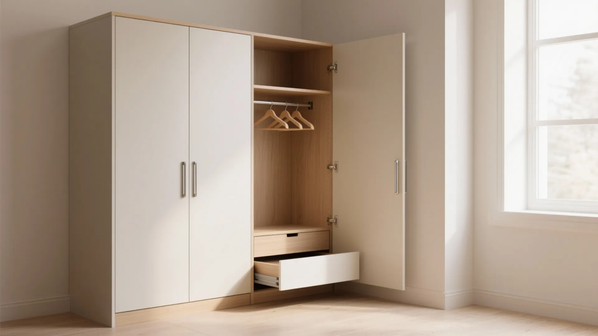 3) Corner and niche “Tetris” almirah