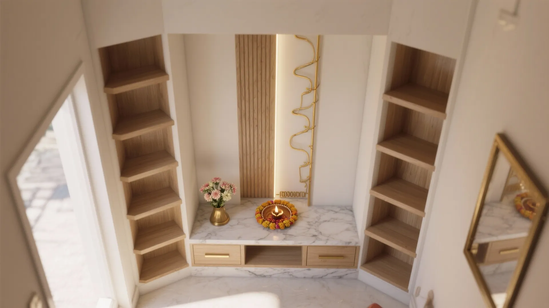 Smart Corner and Vertical Layouts for Tiny Shrines