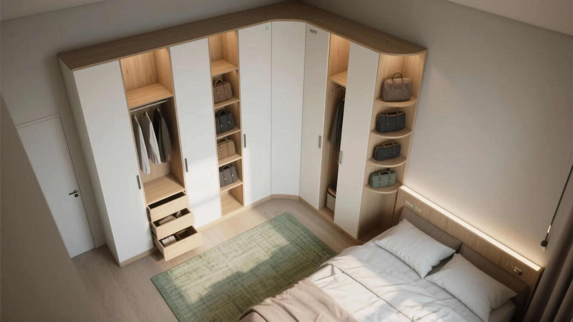 3) Corner and L-Shape: Turn Dead Angles into Daily Storage